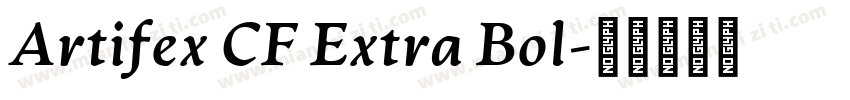 Artifex CF Extra Bol字体转换